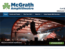 Tablet Screenshot of mcgrathamphitheatre.com